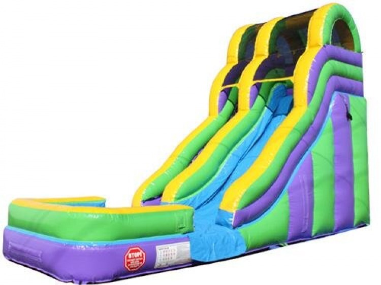 18'H Double Dip Water Slide 